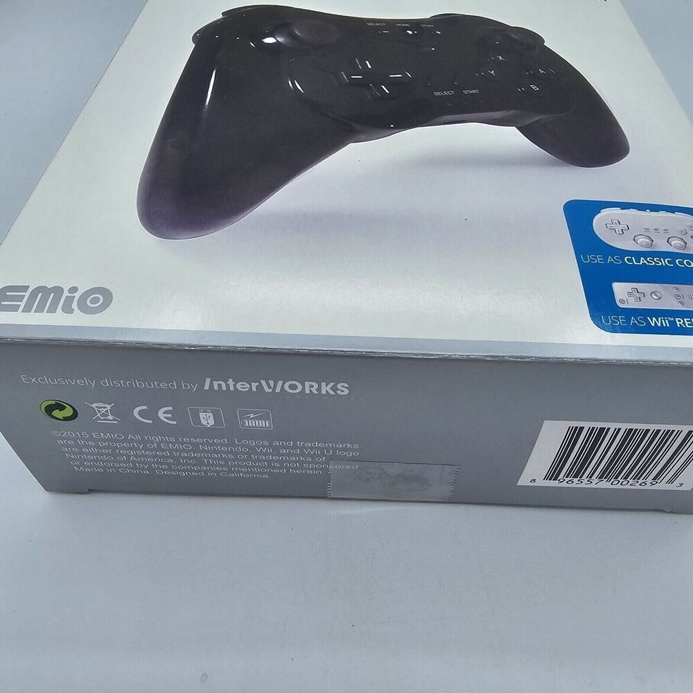 Interworks Wireless Pro Controller - Black, New Bluetooth, Wii U, Wii Brand New - Picture 13 of 15